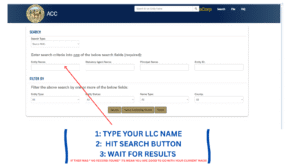 Arizona LLC name search
